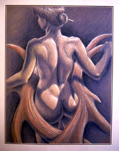 Girl with Elk Antlers