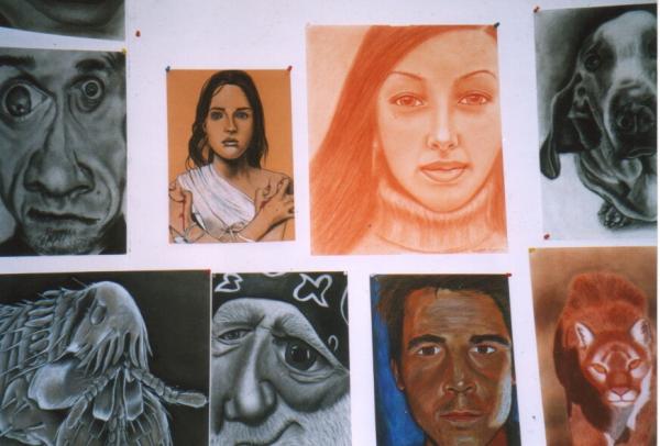 Display Wall, Art Room, Spring 04